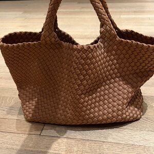 Naghedi Brown Woven Tote